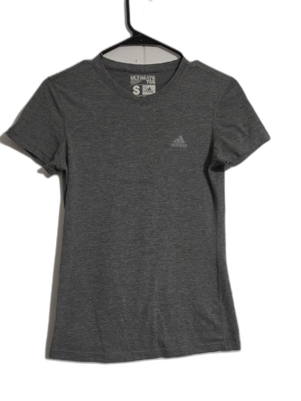 adidas Heather Gray Women's Climalite Short Sleeve Athletic Tee